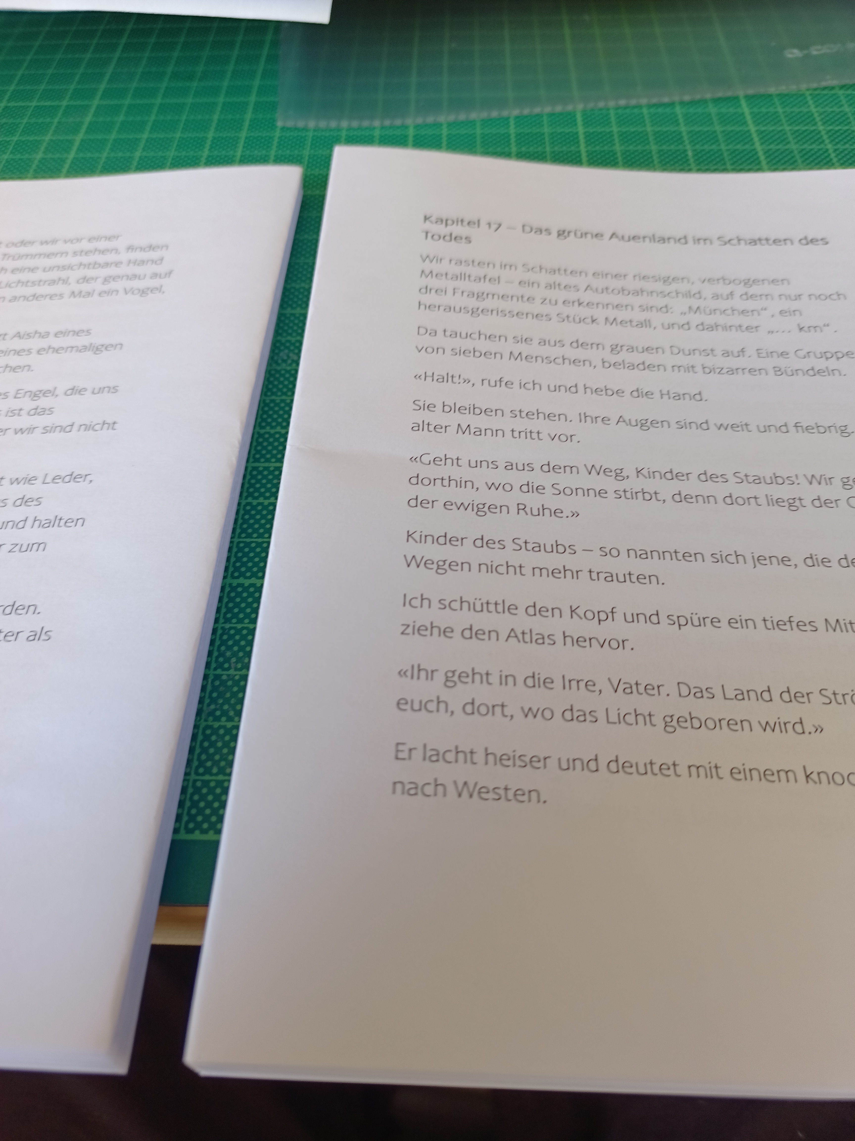 Blick fürs Detail: Kontrolle von Schriftbild, korrekter Ausrichtung und lückenloser Reihenfolge der Lagen.